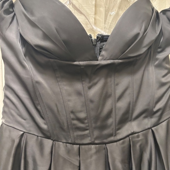 Bridgette Satin Maxi Dress - Black - Picture 5 of 7